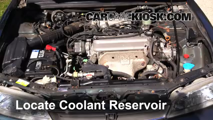 1997 Honda Accord LX 2.2L 4 Cyl. Sedan (4 Door) Coolant (Antifreeze) Check Coolant Level